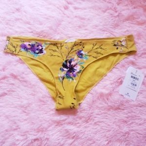 Ripcurl Yellow Flowered Bikini Bottoms